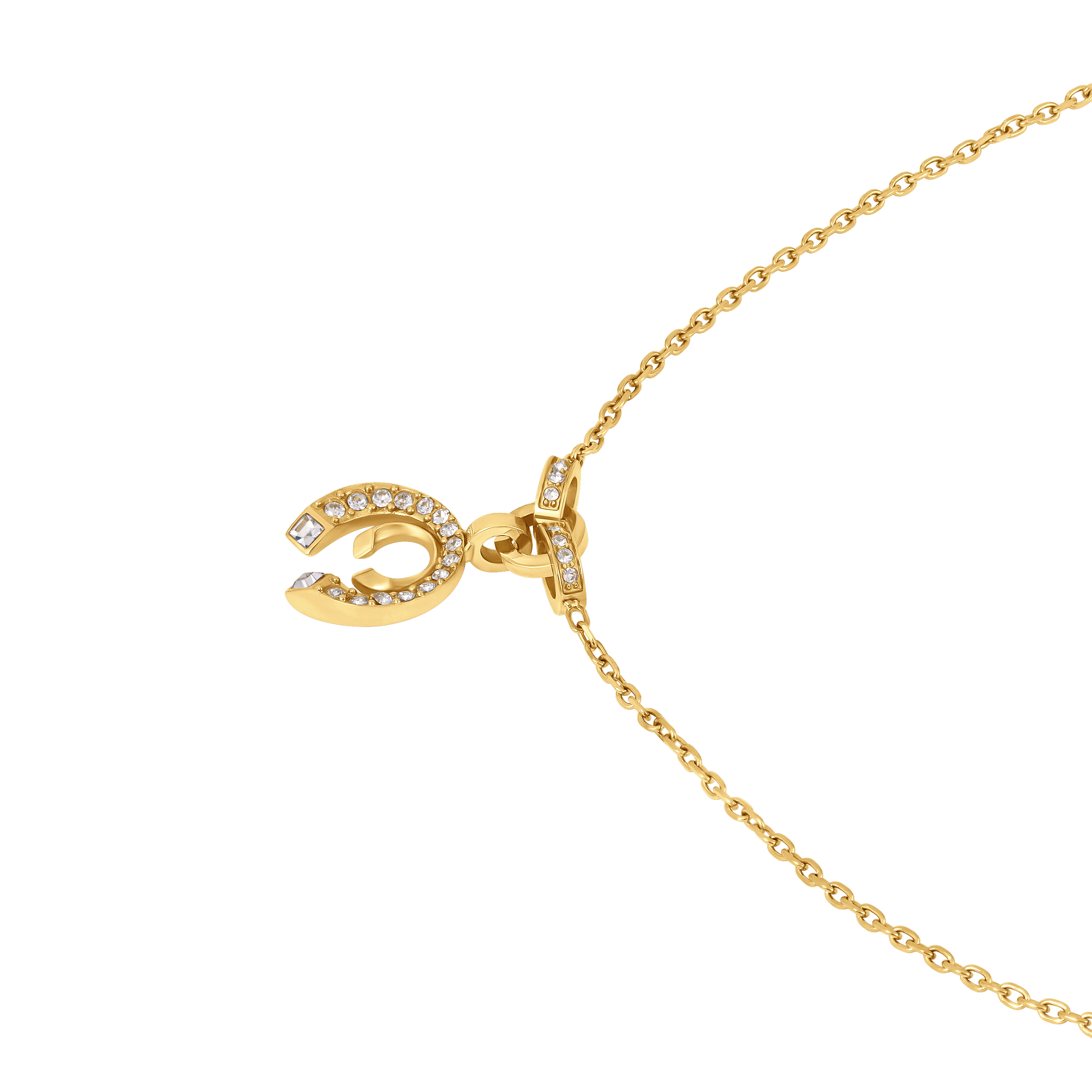 Cerruti Amalia Double C Gold Plated Necklace