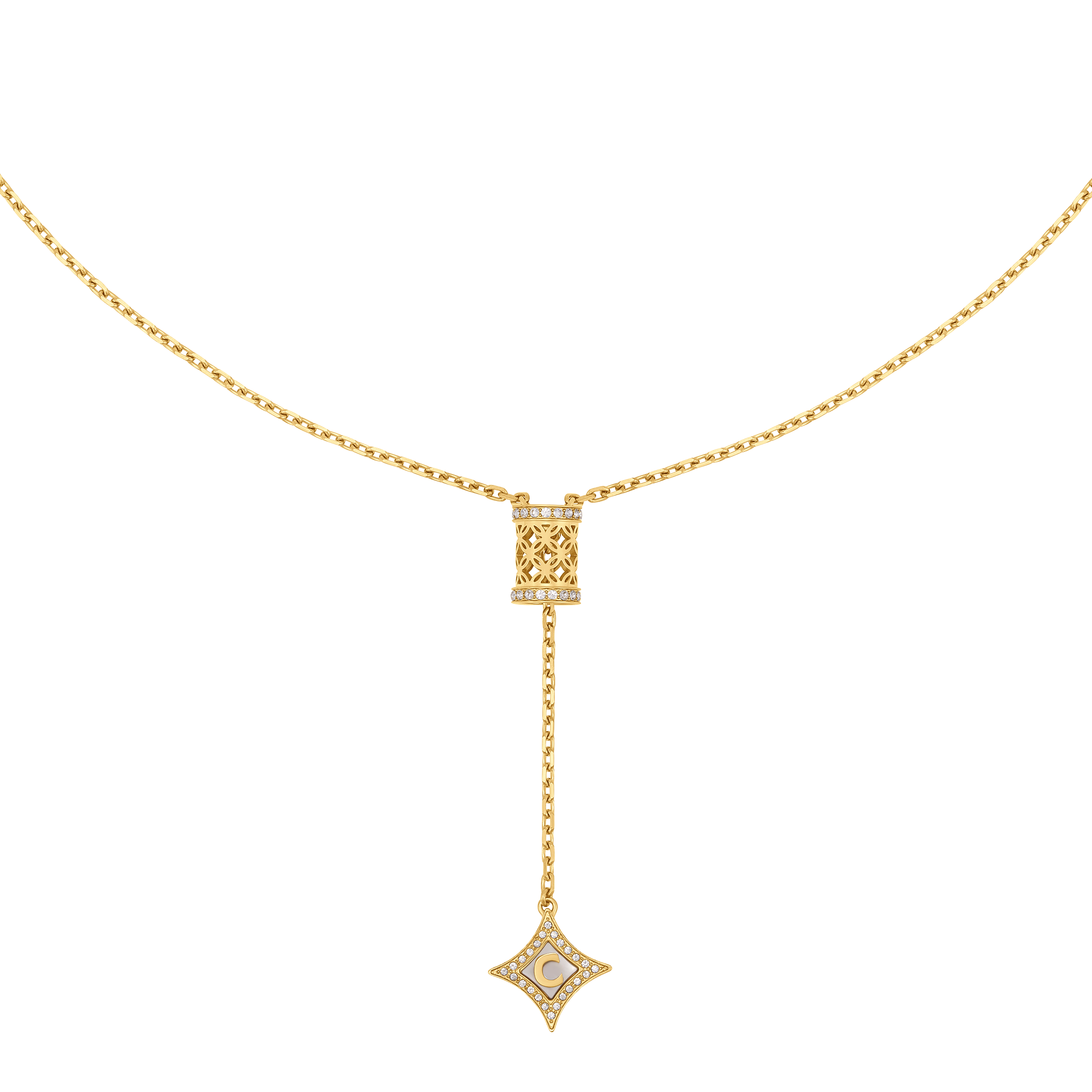 Cerruti Elettra Y-Type Gold Plated Necklace