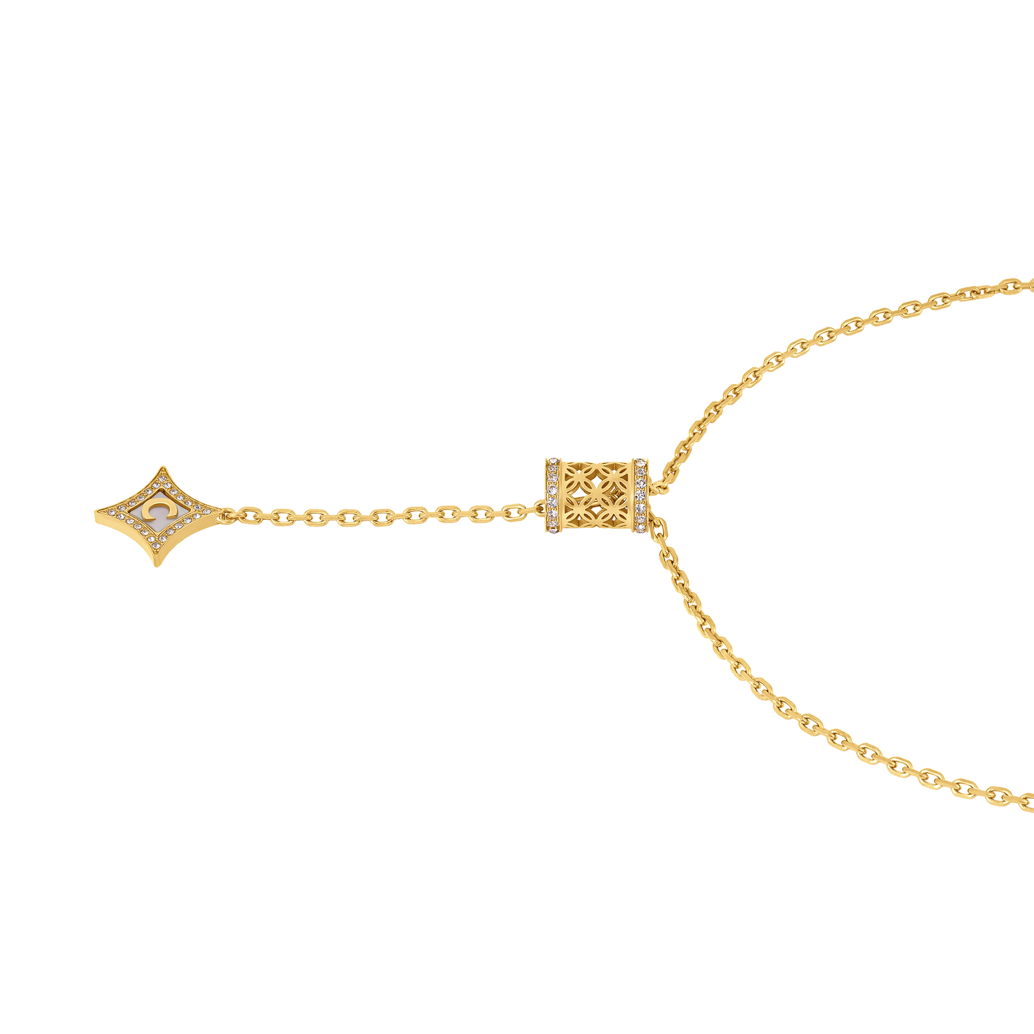 Cerruti Elettra Y-Type Gold Plated Necklace Cerruti Elettra Y-Type Gold Plated Necklace