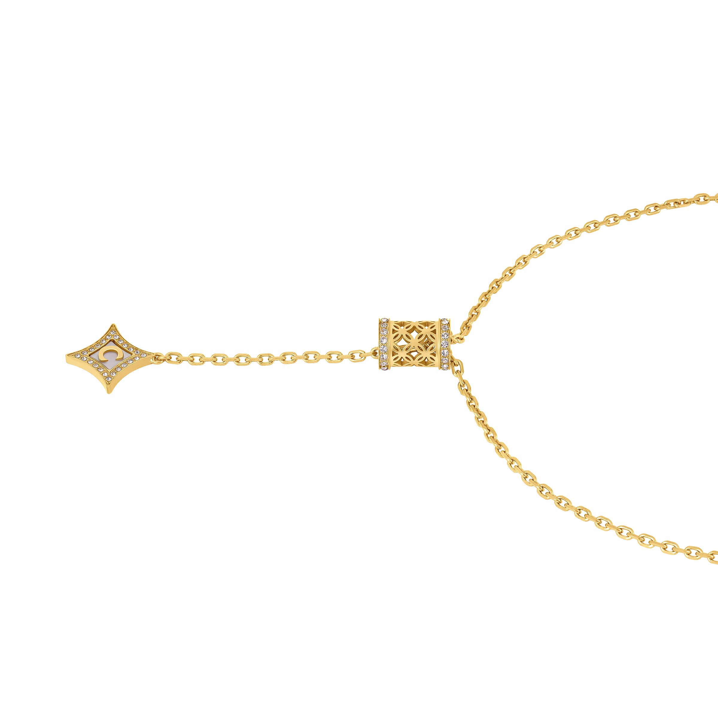 Cerruti Elettra Y-Type Gold Plated Necklace
