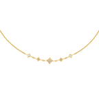 Cerruti Francesca Gold Plated Necklace with Five Small Motifs
