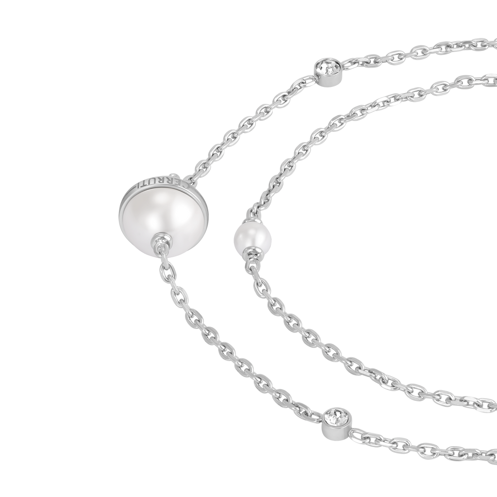 Cerruti Luciana Stainless Steel Necklace with Round Motif