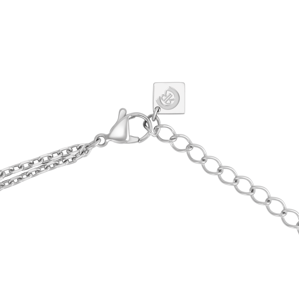 Cerruti Luciana Stainless Steel Necklace with Round Motif