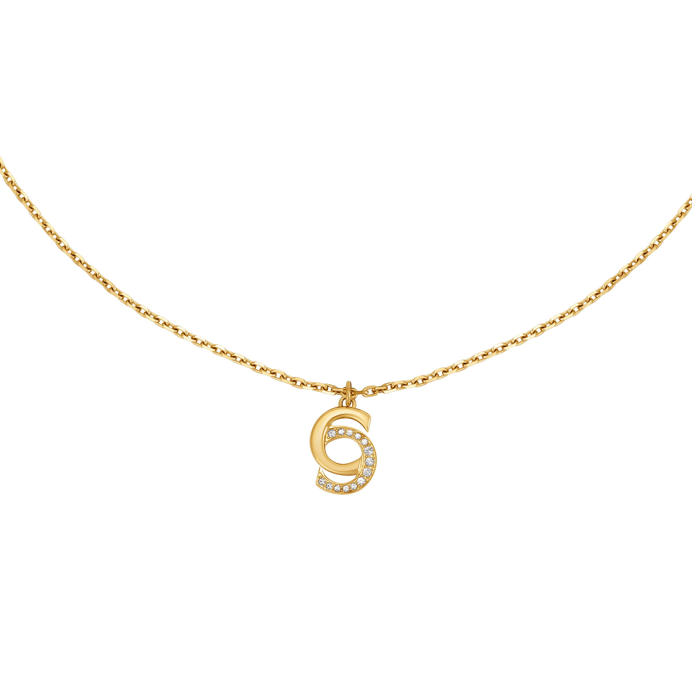 Cerruti Marina Double C Logo Gold Plated Necklace