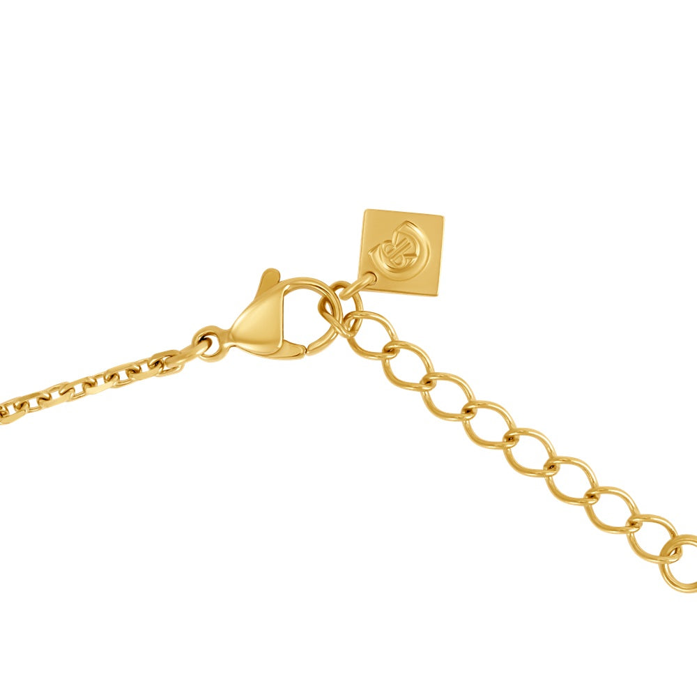 Cerruti Marina Double C Logo Gold Plated Necklace