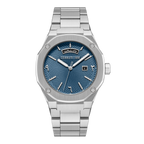 Cerruti Blue Dial Stainless Steel Men's Watch