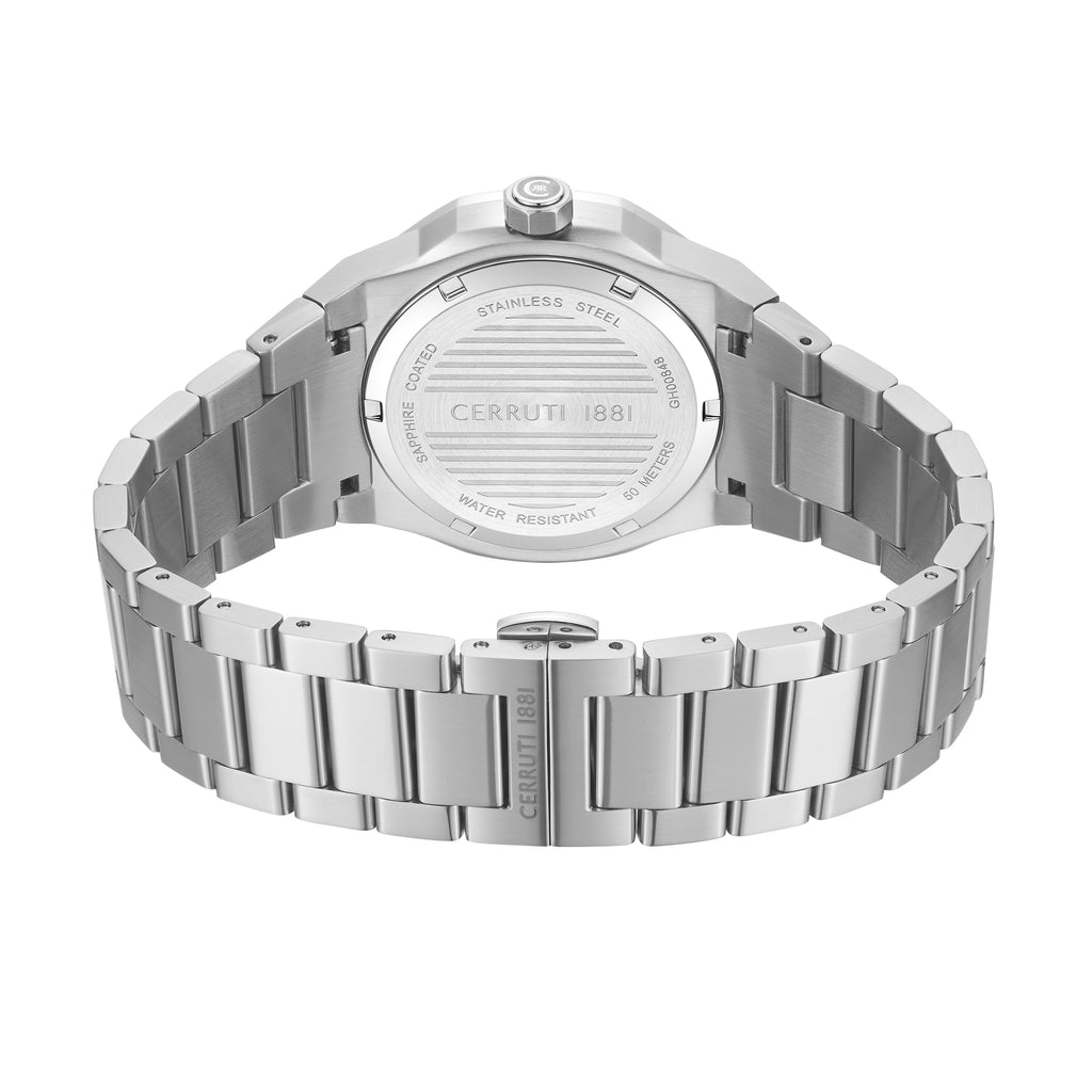 Cerruti Blue Dial Stainless Steel Men's Watch