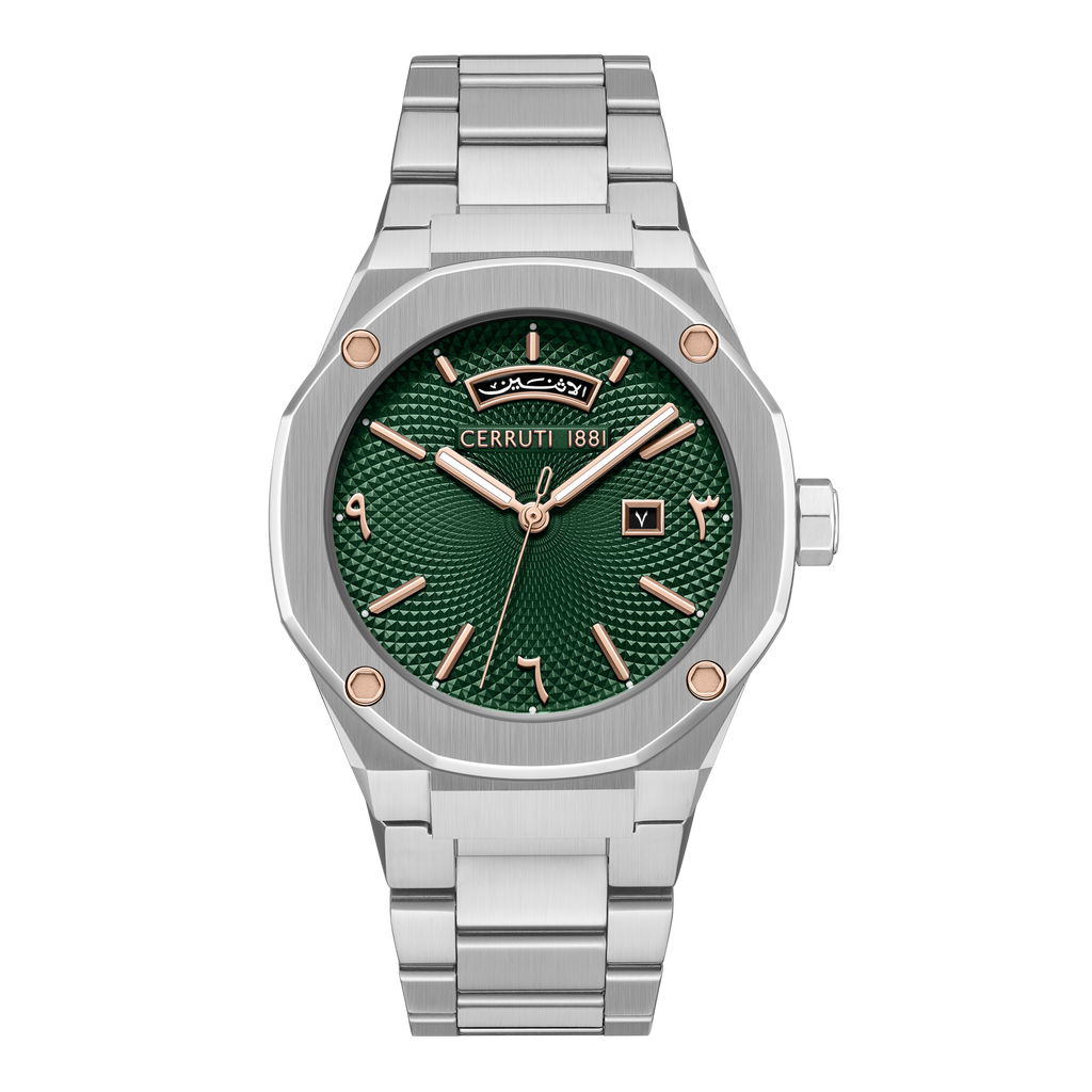 Cerruti Green Dial Stainless Steal Men's Watch