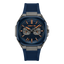 Cerruti Men’s Gunmetal/Blue Case Watch with Blue Dial & Blue Strap