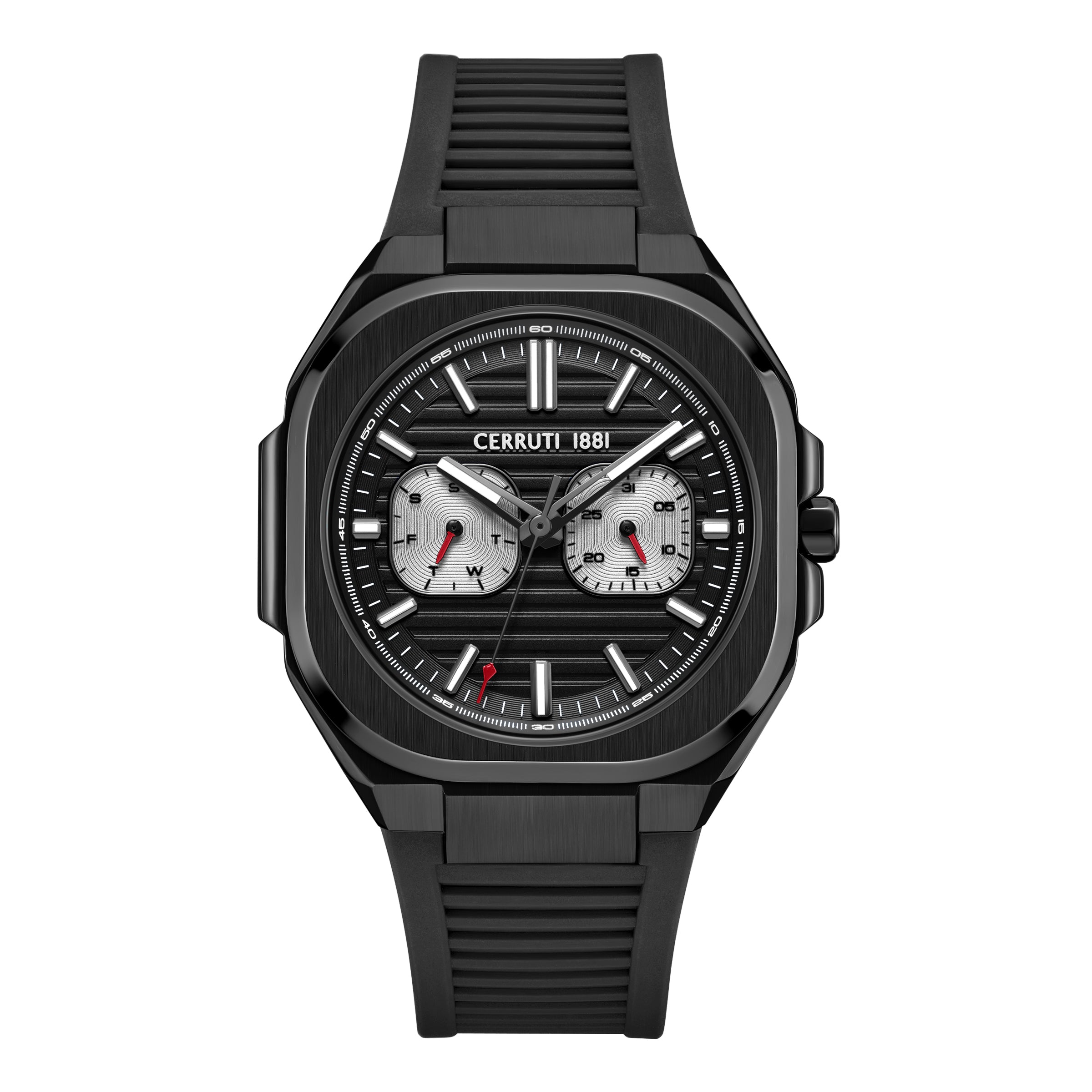 Cerruti Men’s Black Watch with Black Dial & Black Strap