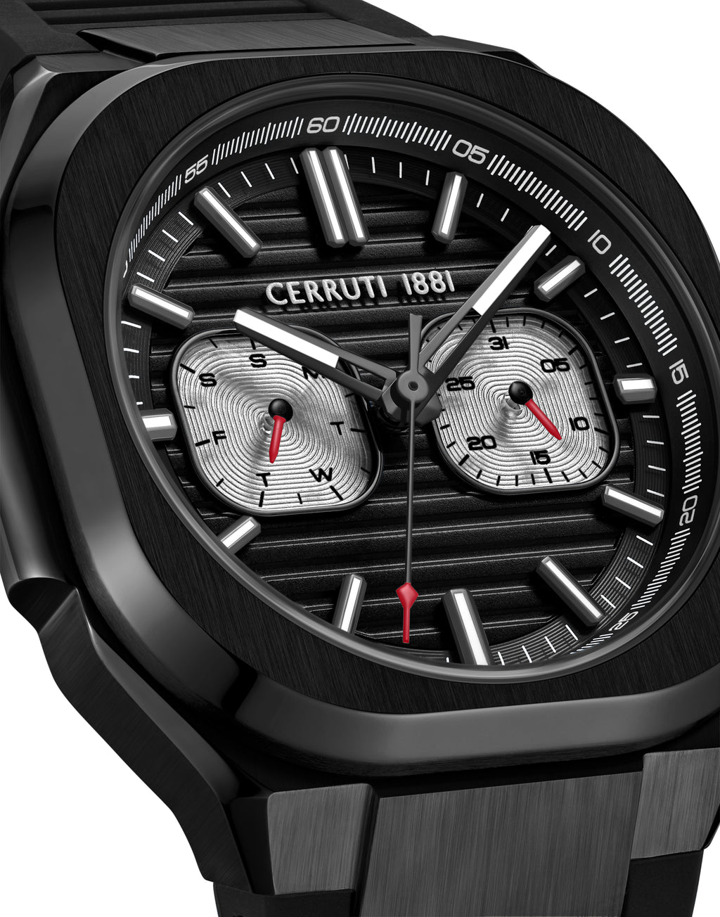 Cerruti Men’s Black Watch with Black Dial & Black Strap