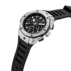 Cerruti 1881 Men’s Black Dial Silicone Strap Chronograph Watch