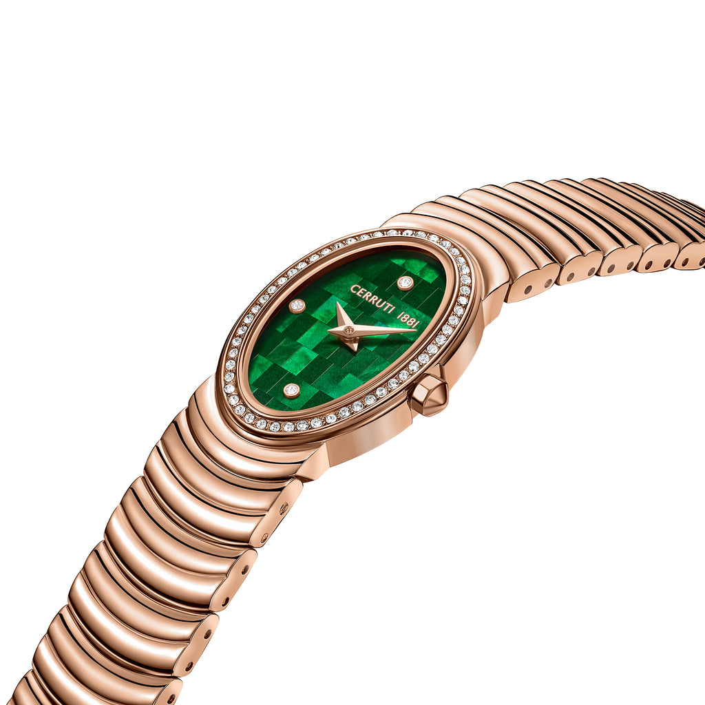 NORCIA Mosaic Green MOP Dial Watch