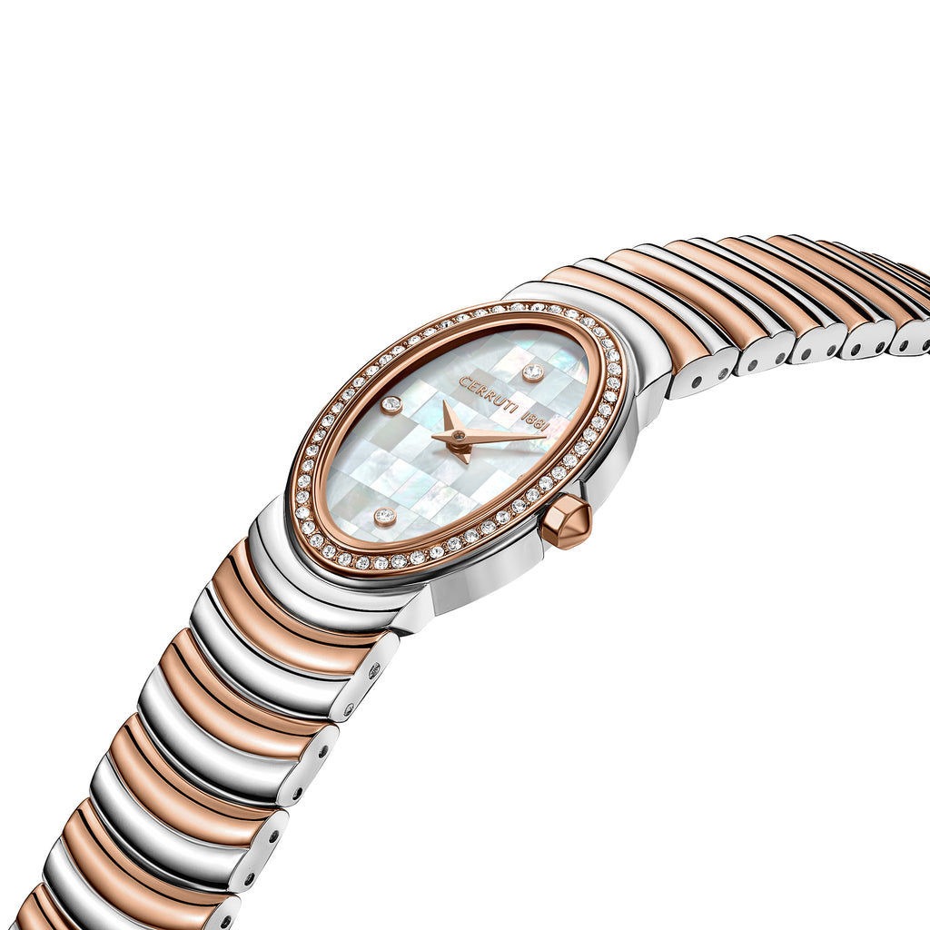 Cerruti  Norcia Women's 22MM Gold Analog Stainless Steel Strap Watch