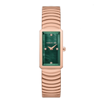 Cerruti Women's Rose Gold Watch with Green Dial & Rose Gold Bracelet