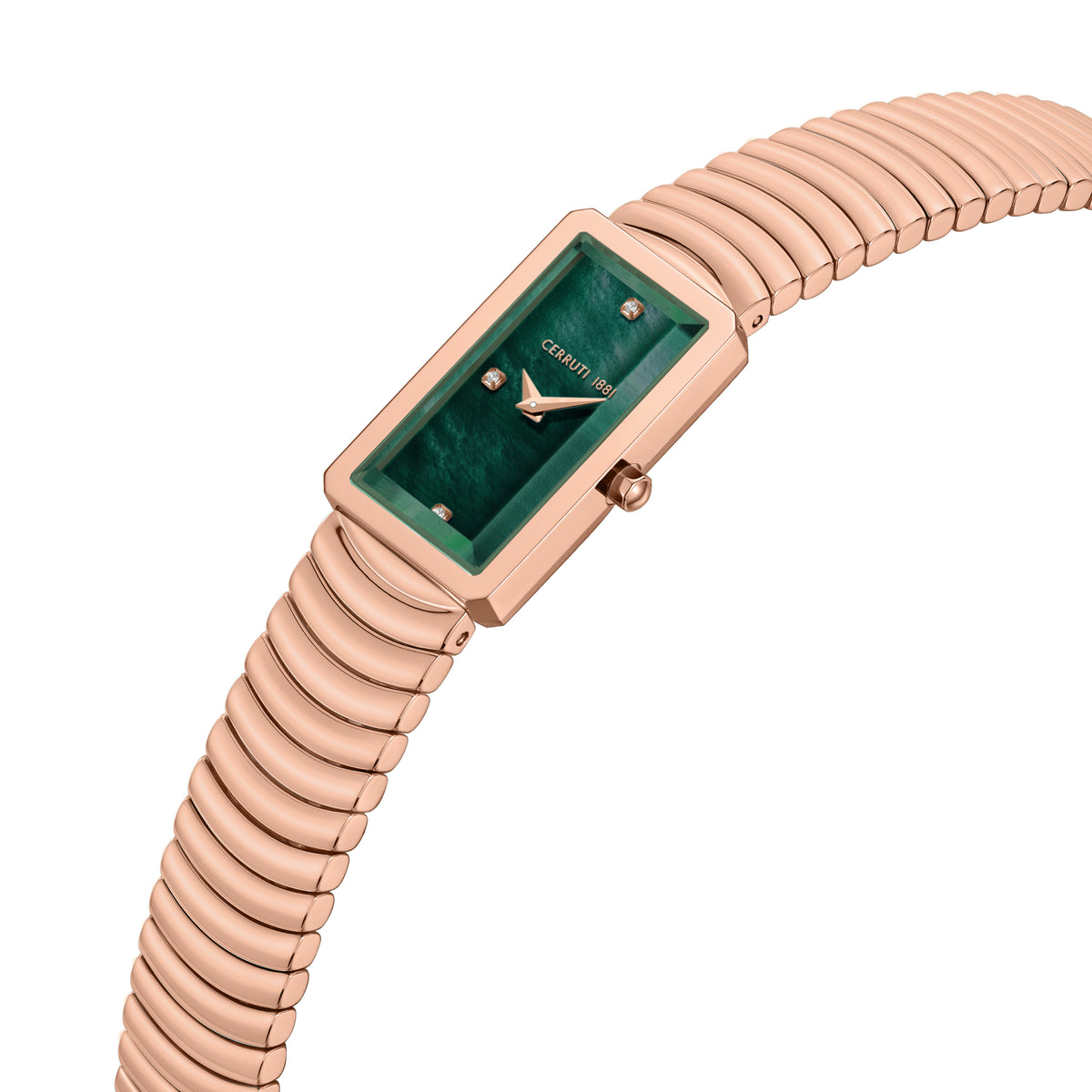 Cerruti Women's Rose Gold Watch with Green Dial & Rose Gold Bracelet Cerruti Women's Rose Gold Watch with Green Dial & Rose Gold Bracelet