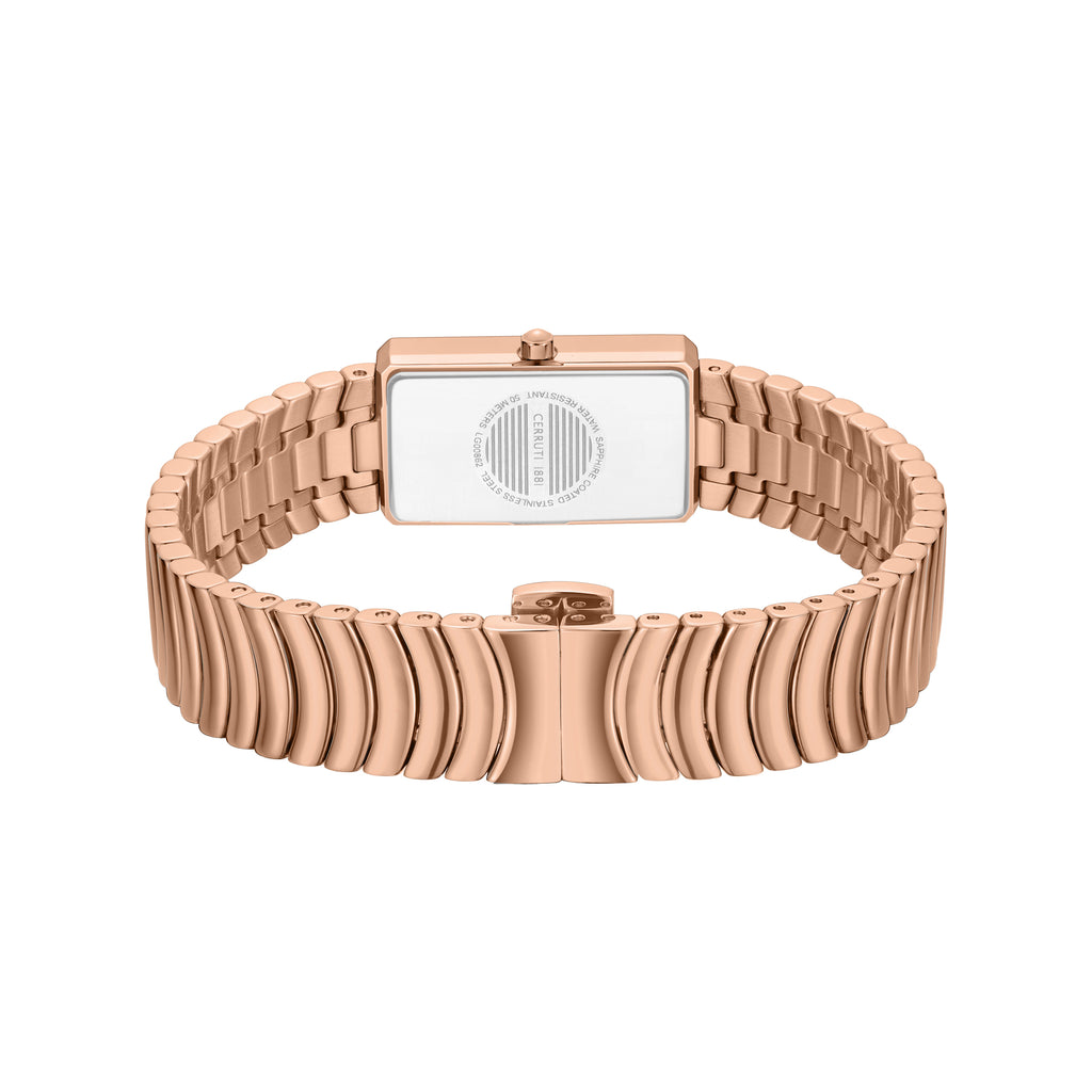Cerruti Women's Rose Gold Watch with Green Dial & Rose Gold Bracelet