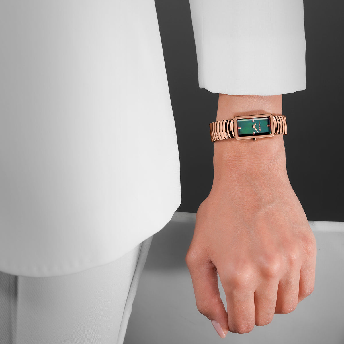 Cerruti Women's Rose Gold Watch with Green Dial & Rose Gold Bracelet Cerruti Women's Rose Gold Watch with Green Dial & Rose Gold Bracelet