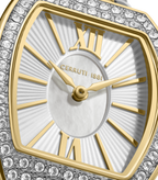 Cerruti 1881 Women’s White Mother-of-Pearl Dial Two-Tone Bracelet Watch