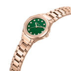 Cerruti Women's Rose Gold Watch with Green Dial & Rose Gold Bracelet