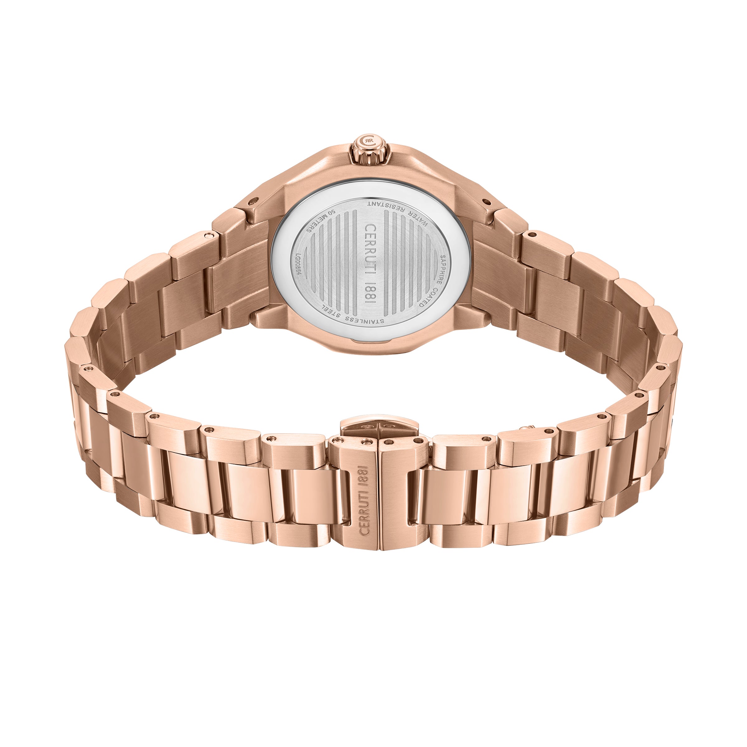 Cerruti Women's Rose Gold Watch with Green Dial & Rose Gold Bracelet