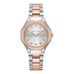 Cerruti Women's Stainless Steel & Rose Gold Watch with White Dial