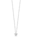 Luca Barra Ladies Steel Necklace with Butterfly and White Crystals