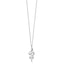 Silver-toned steel necklace with a polished, winding snake pendant
