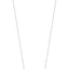 Silver-toned steel necklace with a star-shaped pendant embellished with white zircons.