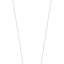 Silver-toned steel necklace with a butterfly pendant adorned with white zircons.