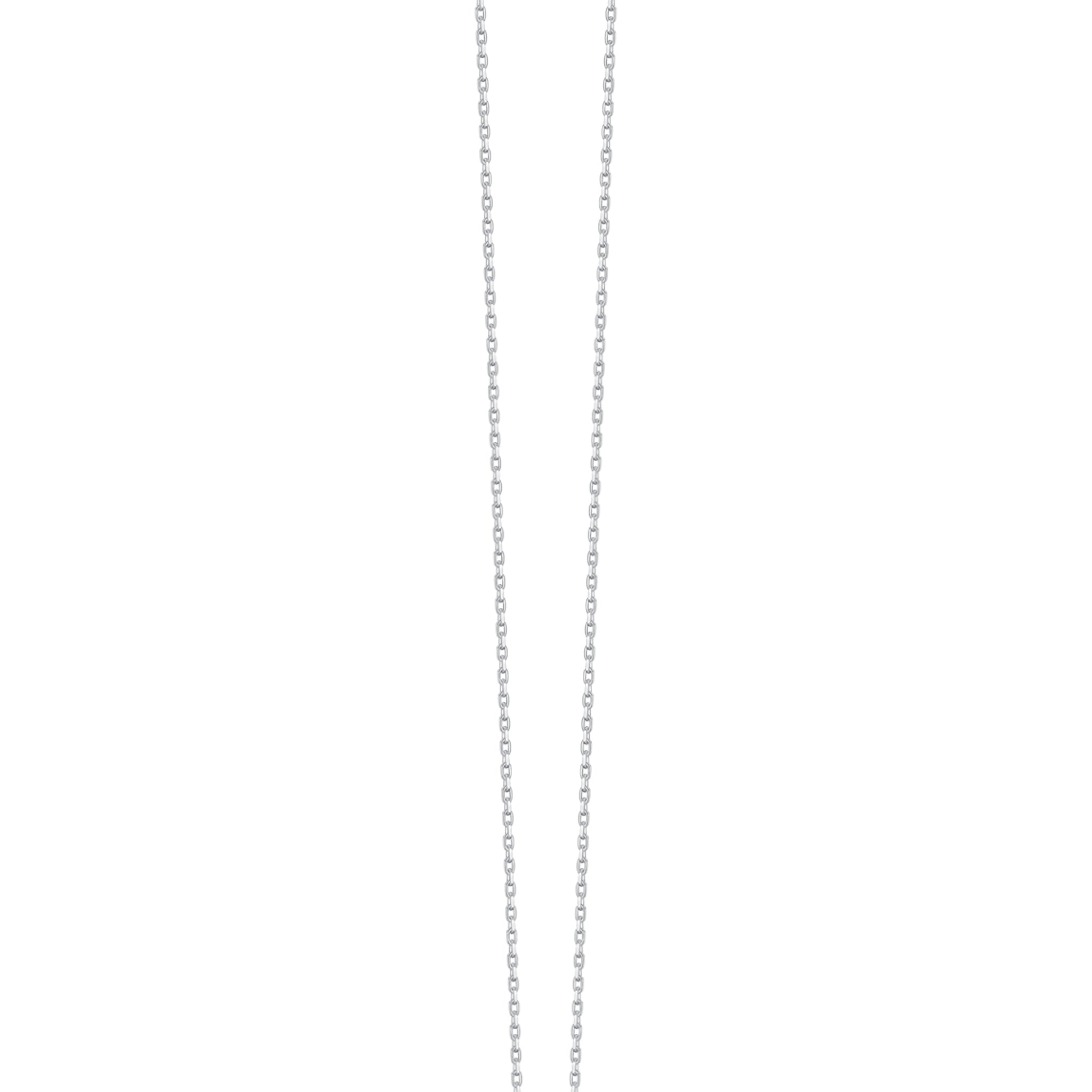 Silver-toned steel necklace with a round pendant featuring a green central zirconia stone surrounded by white zirconia.