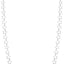 Silver-toned steel necklace featuring a continuous chain of interconnected open star-shaped links.
