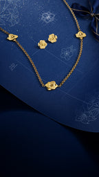 Saint Honoré Burj Gold-Tone Floral Jewelry Set