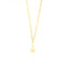 Gold-toned link chain necklace with a small, polished five-pointed star pendant hanging from the centre.