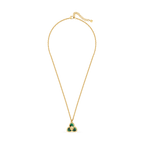 Saint Honore Burj Malachite Flow Small Necklace with SH Logo