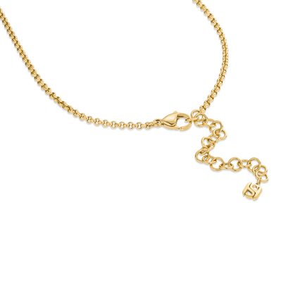 Saint Honore Burj Malachite Flow Small Necklace with SH Logo