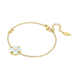 Police Clover Mop Floral Motif Bracelet