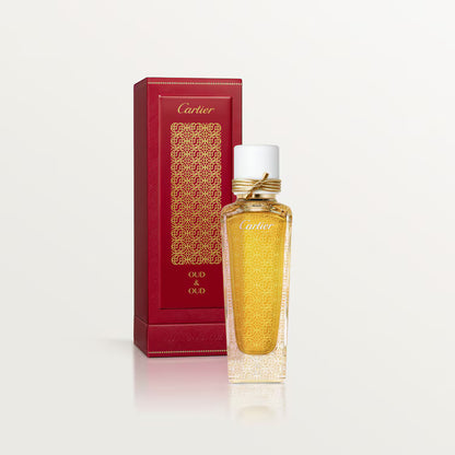 Cartier Les Heures Voyageuses Oud &amp; Oud Eau de Parfum 75ml luxury oud fragrance bottle available at Paris Gallery Qatar