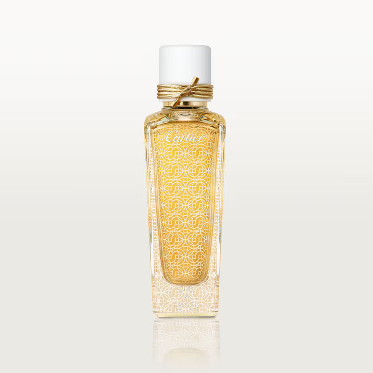 Cartier Les Heures Voyageuses Oud & Santal Eau de Parfum 75ml luxury woody fragrance bottle available at Paris Gallery Qatar
