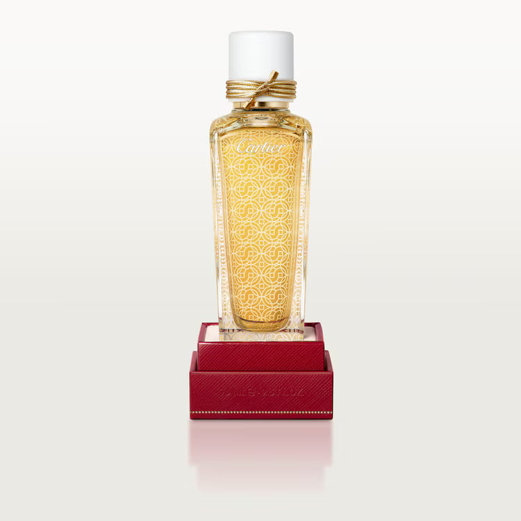 Cartier Les Heures Voyageuses Oud & Santal Eau de Parfum 75ml luxury woody fragrance bottle available at Paris Gallery Qatar