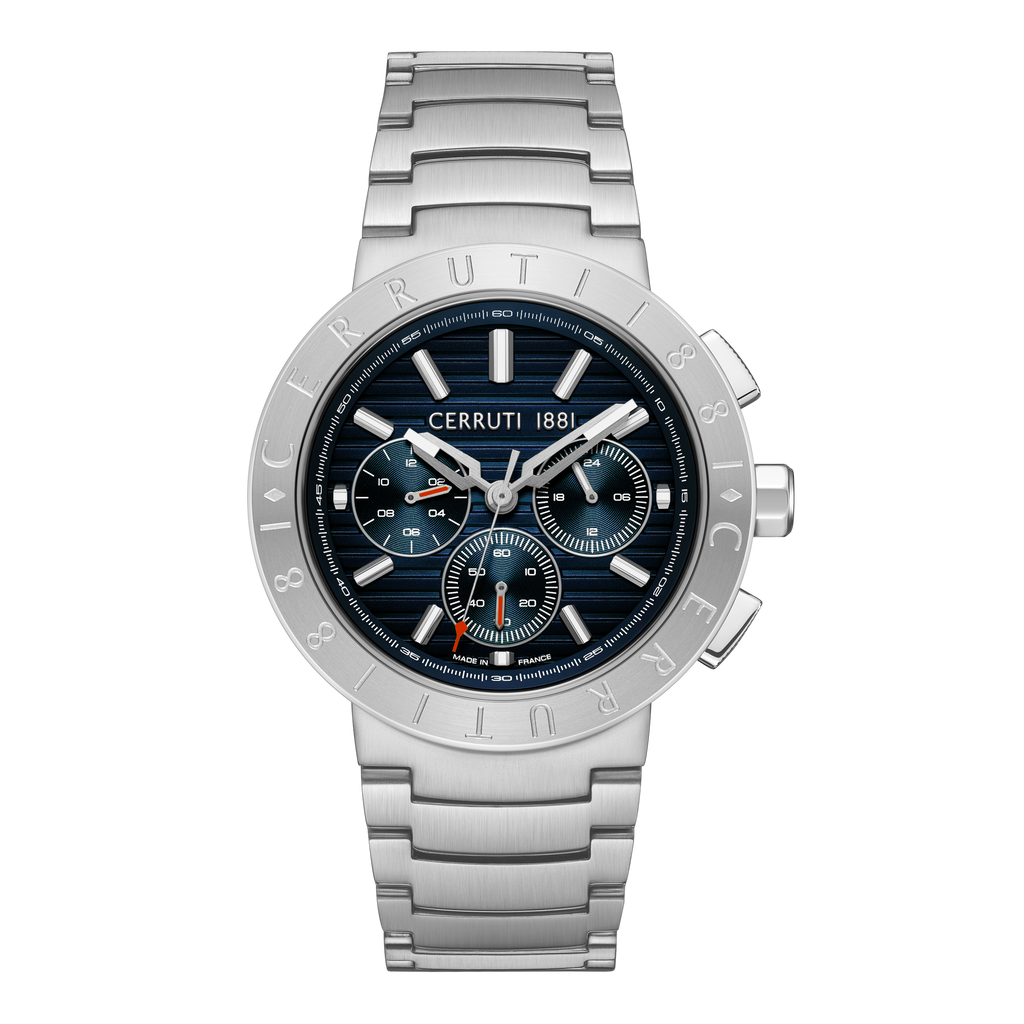 Cerruti 1881 stainless steel chronograph watch blue dial men luxury watch Order Online Today