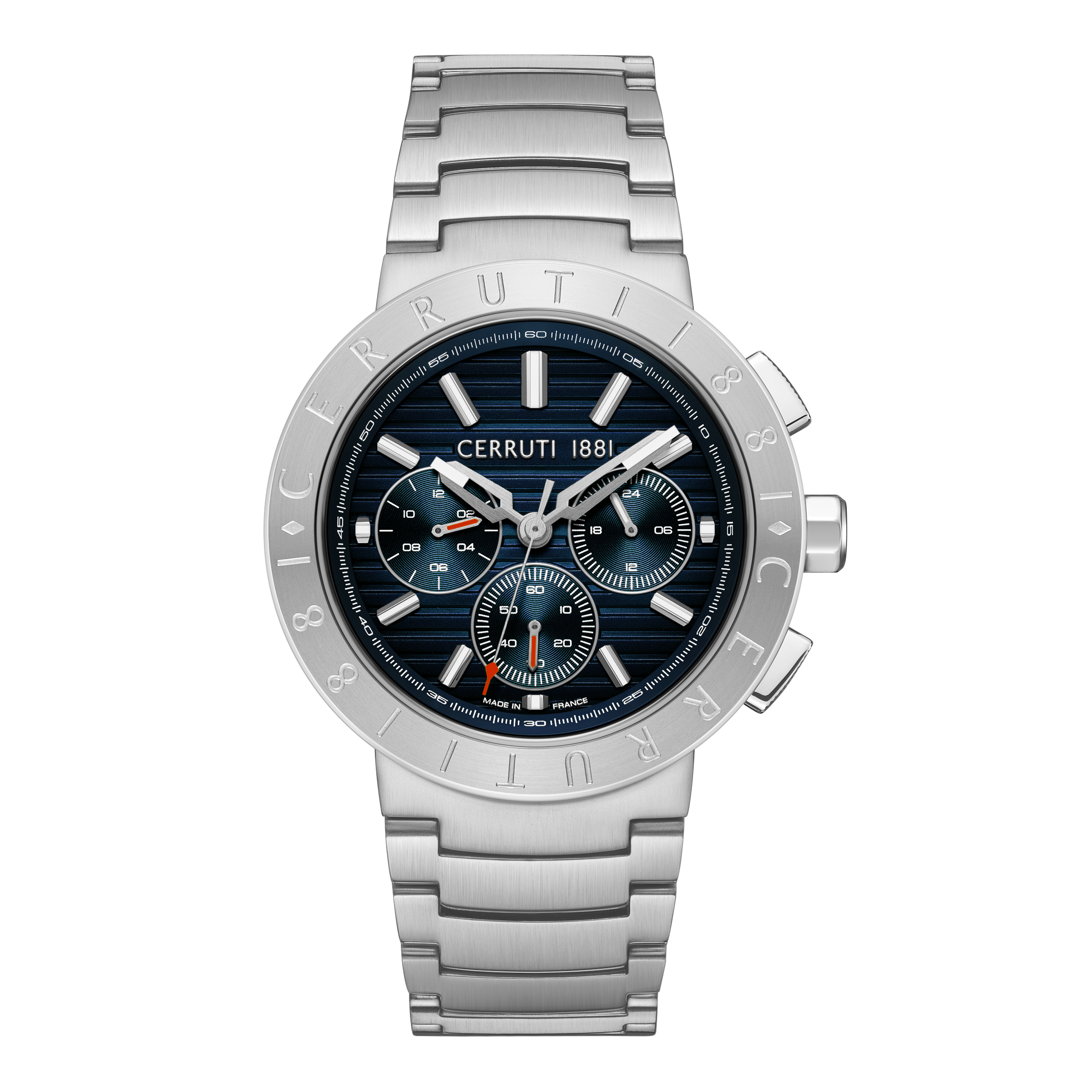 Cerruti 1881 stainless steel chronograph watch blue dial men luxury watch Order Online Today