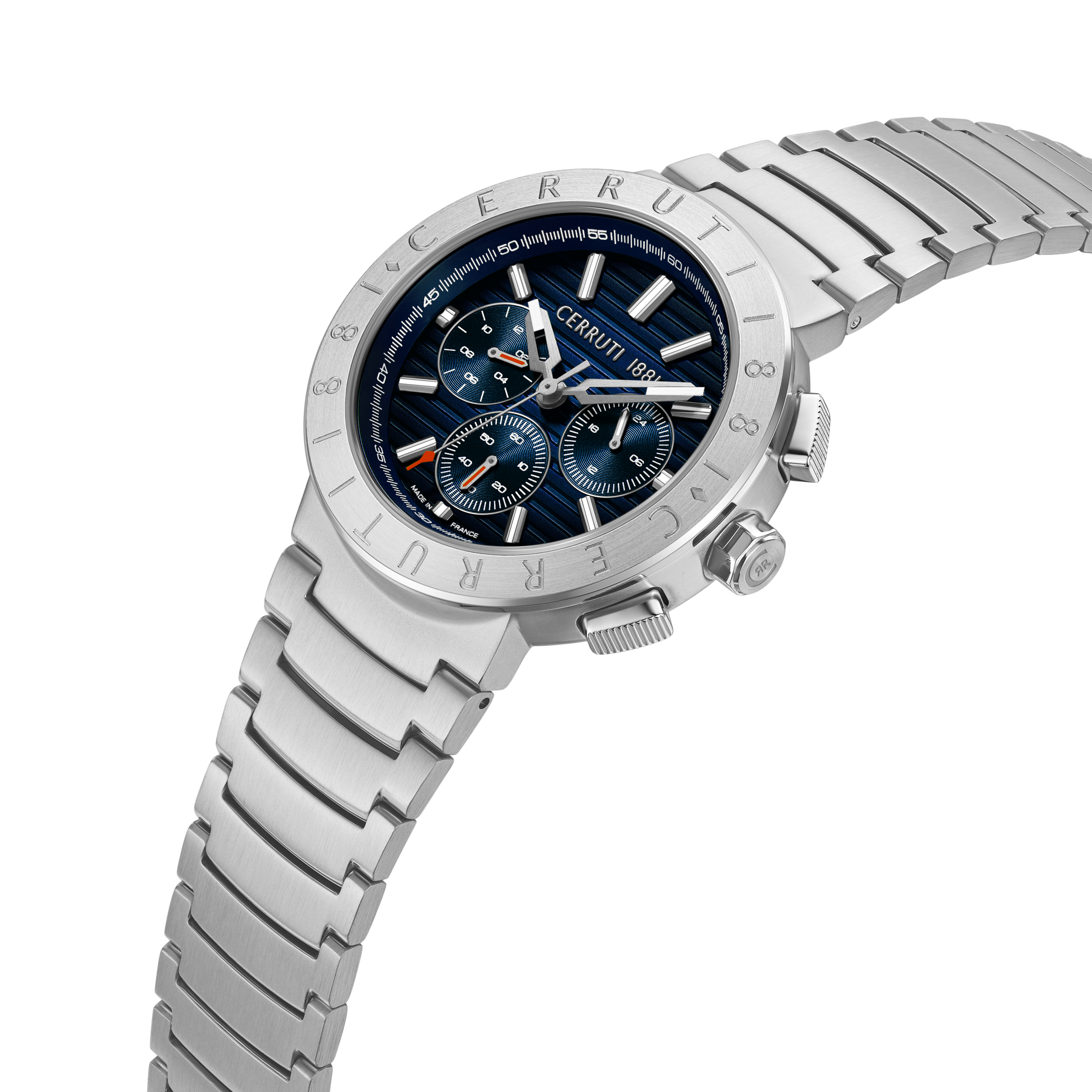 Cerruti 1881 stainless steel chronograph watch blue dial men luxury watch Order Online Today