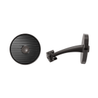 Cerruti 1881 Camillo men’s round gunmetal and black cufflinks with textured face