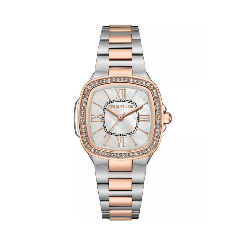 Cerruti 1881 Casale Women’s Watch Mother-of-Pearl Dial Silver Rose Gold at Paris Gallery Qatar