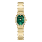Cerruti 1881 ladies gold plated watch green MOP dial crystal bezel luxury watch Find Online Today