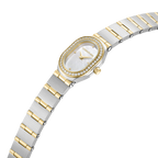 Cerruti 1881 ladies two tone stainless steel gold watch white MOP dial crystal bezel luxury watch Now Online