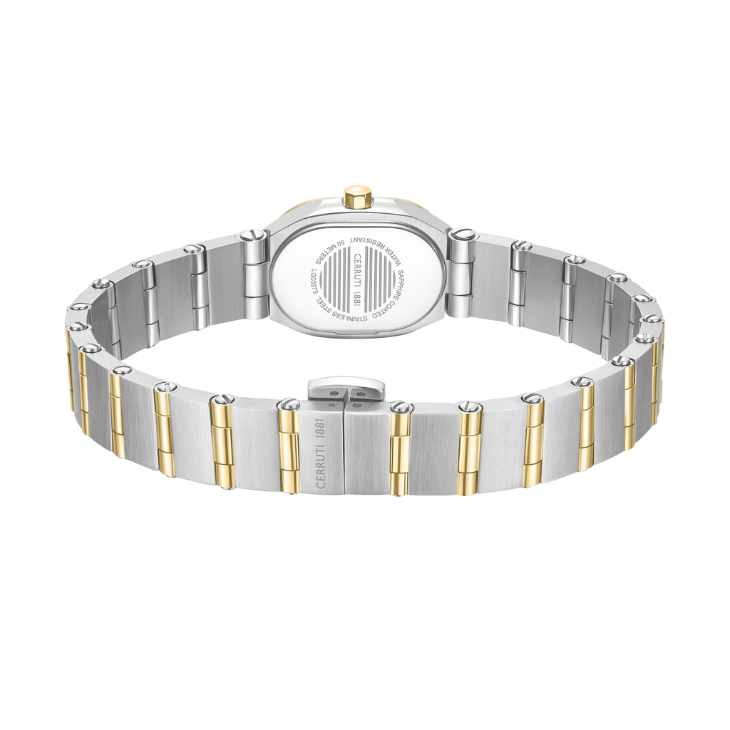Image ALT

Cerruti 1881 ladies two tone stainless steel gold watch white MOP dial crystal bezel luxury watch Now Online
