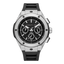 Cerruti 1881 men's chronograph watch with black dial, stainless steel case and black silicone strap