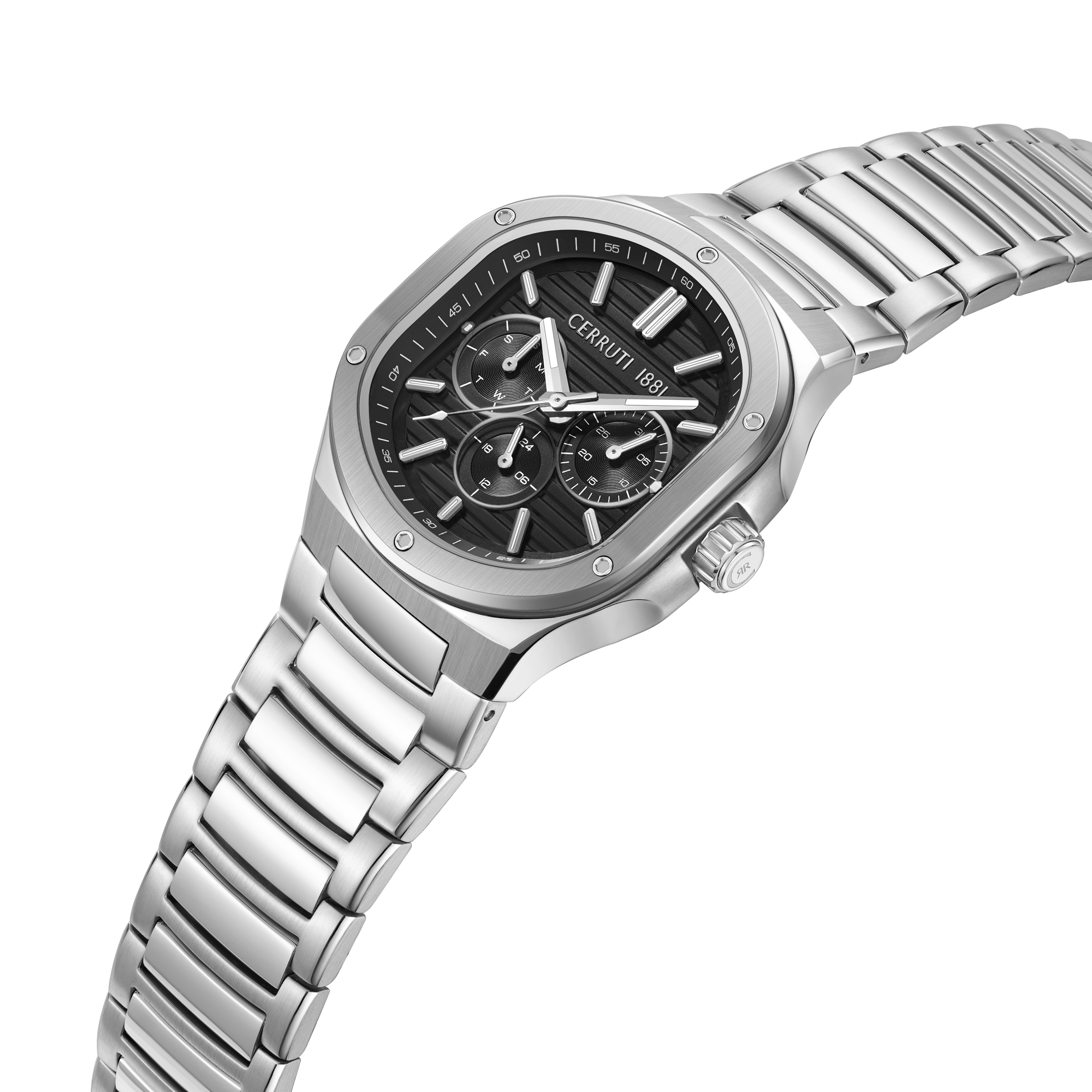 Cerruti 1881 Trento stainless steel watch black dial men luxury watch Available for Online Purchase